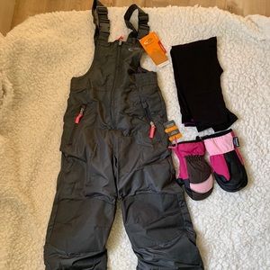 Dark Gray Champion Snow Bib